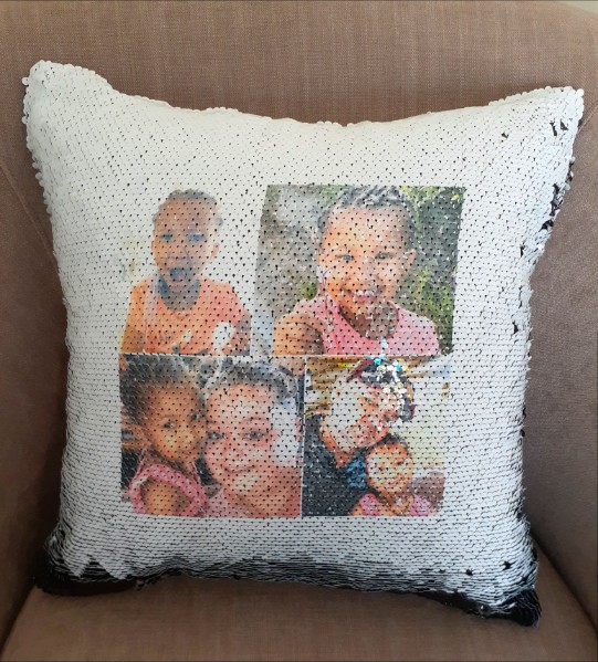 Cushion: flip sequins (turquoise) - Image 13