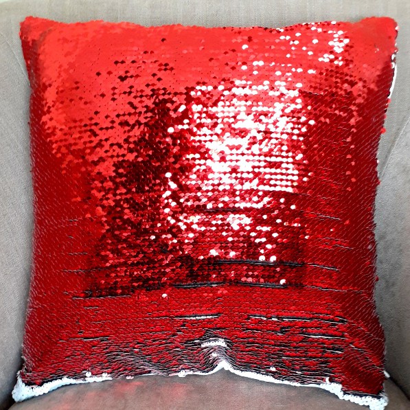 Cushion: flip sequins (turquoise) - Image 9