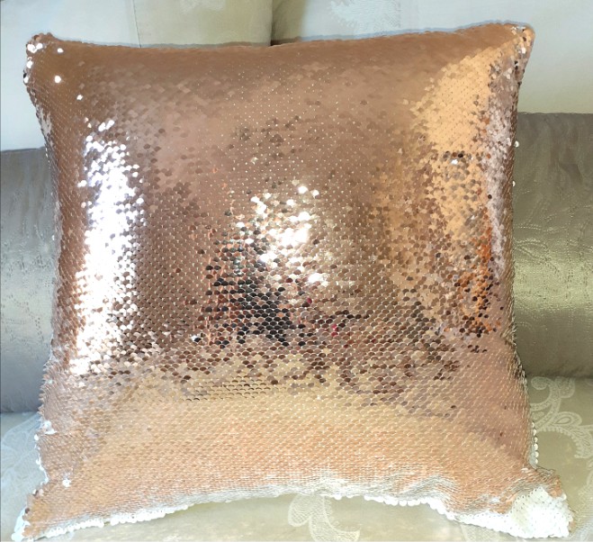 Cushion: flip sequins (turquoise) - Image 6