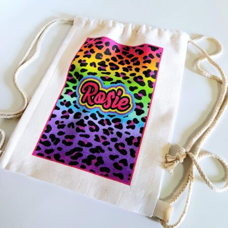 Canvas drawstring bag