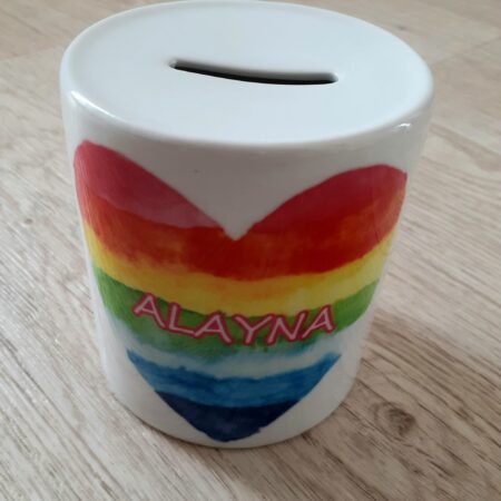 Ceramic coin box