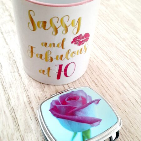 Combo gift: mug & compact mirror