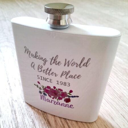 Drinkware: Metal hip flask