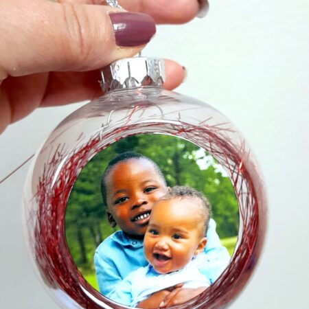 Festive season: tinsel baubles